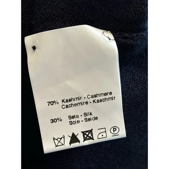 NWT Under Armour Mens Size XL Blue Cashmere Silk Blend Pullover Sweater